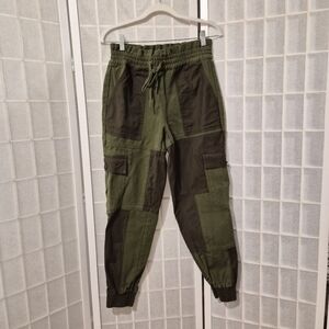 Alice and Olivia Tribeca Patchwork Jogger Pants Sz S